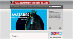 Desktop Screenshot of casadelteatro.org.co