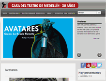 Tablet Screenshot of casadelteatro.org.co